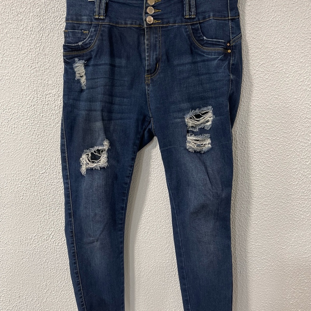 Lamasini Low Rise Boot cut Women’s Size 15,  Women's Distressed Grunge Jeans